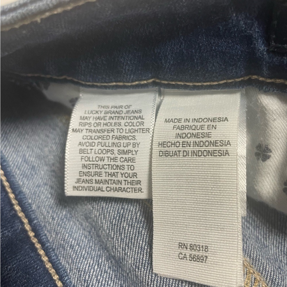 Lucky Brand Hayden Skinny‎ Mid Rise Distressed Denim Jeans Womens 10 - Picture 7 of 13